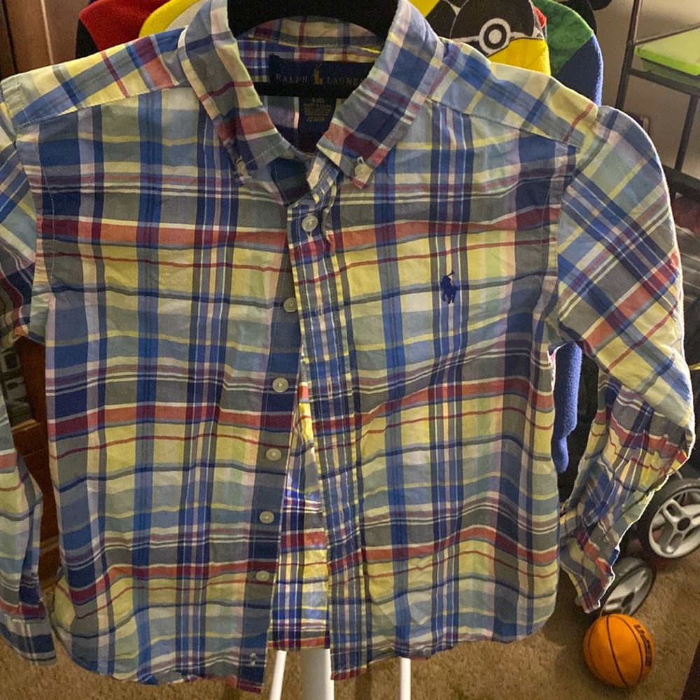 Long sleeve boys polo shirt